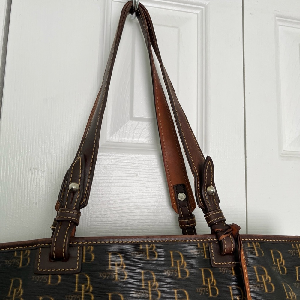 Donney & Bourke Brown Designer Tote Bag vintage - Picture 6 of 10